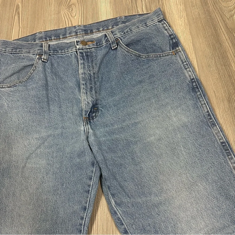 Rustler medium wash vintage straight leg‎ denim jeans size 36x29 - Picture 2 of 5